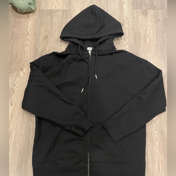 Black garage full-length zip up - Picture 3 of 3